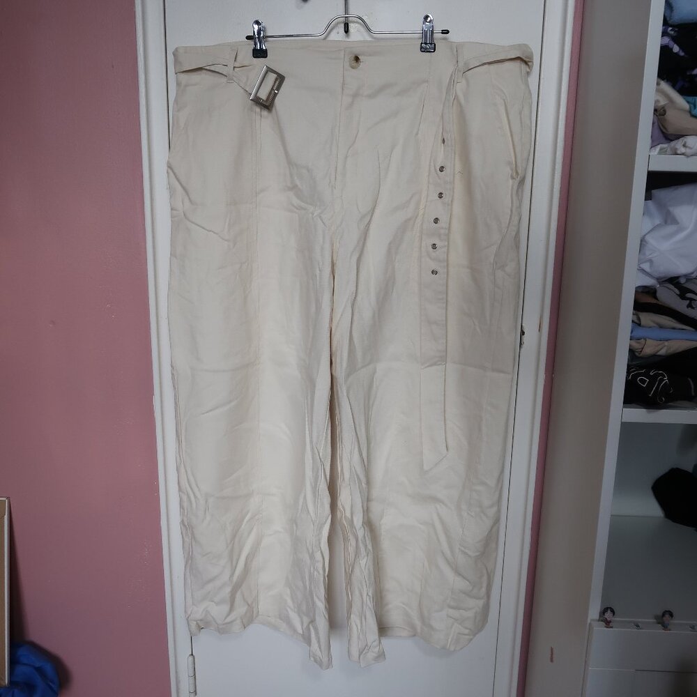 CIDER Solid Pants With Belt Curve & Plus